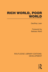 صورة الغلاف: Rich World, Poor World 1st edition 9780415596671