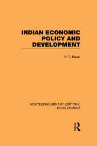 表紙画像: Indian Economic Policy and Development 1st edition 9780415593878