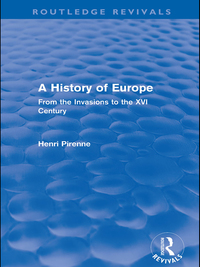 صورة الغلاف: A History of Europe (Routledge Revivals) 1st edition 9780415599900