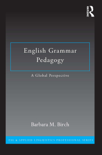 Cover image: English Grammar Pedagogy 1st edition 9780415885850