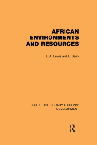 Imagen de portada: African Environments and Resources 1st edition 9780415592932