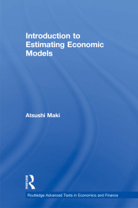 Cover image: Introduction to Estimating Economic Models 1st edition 9780415589864