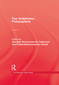 Cover image: Two Andalusian Philosophers 1st edition 9780710306432