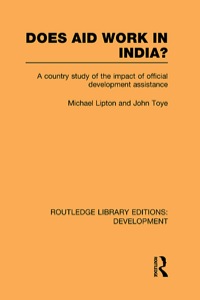 Imagen de portada: Does Aid Work in India? 1st edition 9780415847100