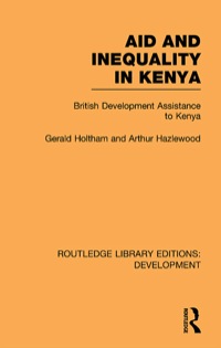 Imagen de portada: Aid and Inequality in Kenya 1st edition 9780415592734
