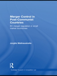Omslagafbeelding: Merger Control in Post-Communist Countries 1st edition 9780415813266