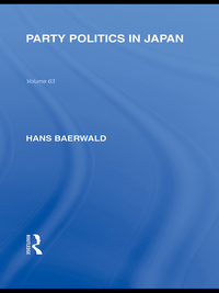 صورة الغلاف: Party Politics in Japan 1st edition 9780415594738