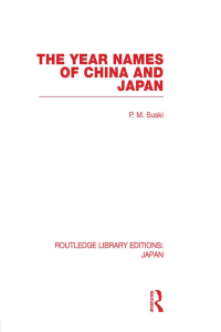 Imagen de portada: The Year Names of China and Japan 1st edition 9780415594172