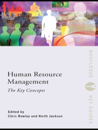 Imagen de portada: Human Resource Management: The Key Concepts 1st edition 9780415440431