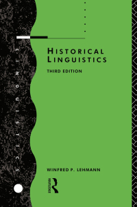 Cover image: Historical Linguistics 3rd edition 9780415072434