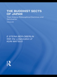 Titelbild: The Buddhist Sects of Japan 1st edition 9780415850971