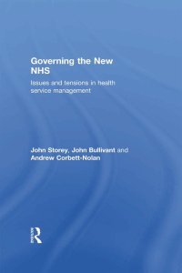 صورة الغلاف: Governing the New NHS 1st edition 9780415492751