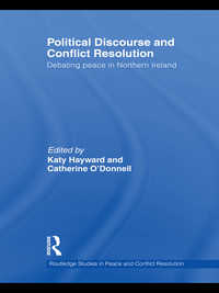 Imagen de portada: Political Discourse and Conflict Resolution 1st edition 9780415566285