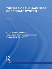 Immagine di copertina: The Rise of the Japanese Corporate System 1st edition 9780415851534