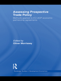 Omslagafbeelding: Assessing Prospective Trade Policy 1st edition 9780415554039