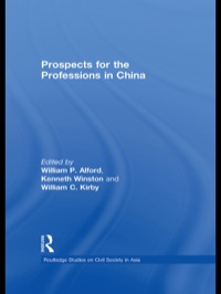 Cover image: Prospects for the Professions in China 1st edition 9780415854634
