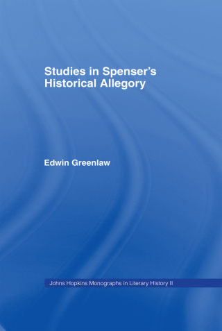 Cover image: Studies in Spenser's Historical Allegory 1st edition 9781138983250