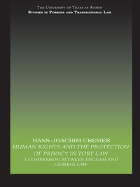 Imagen de portada: Human Rights and the Protection of Privacy in Tort Law 1st edition 9780415695596