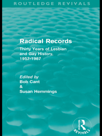 Immagine di copertina: Radical Records (Routledge Revivals) 1st edition 9780415591133