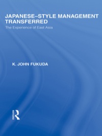 صورة الغلاف: Japanese-Style Management Transferred 1st edition 9780415591102