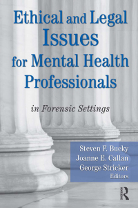 صورة الغلاف: Ethical and Legal Issues for Mental Health Professionals 1st edition 9780789038166