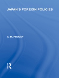 Imagen de portada: Japan's Foreign Policies 1st edition 9780415588379