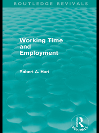 صورة الغلاف: Working Time and Employment (Routledge Revivals) 1st edition 9780415590037