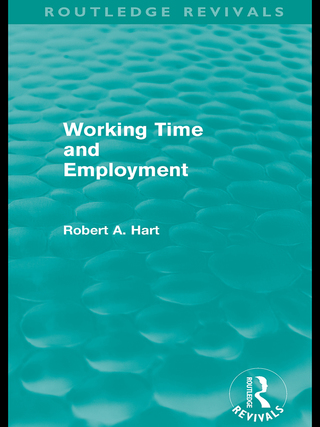 Cover image: Working Time and Employment (Routledge Revivals) 1st edition 9780415590037