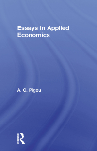 Imagen de portada: Essays in Applied Economics 1st edition 9781138993525