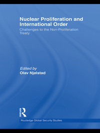 Imagen de portada: Nuclear Proliferation and International Order 1st edition 9780415510028