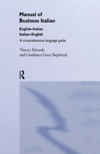 صورة الغلاف: Manual of Business Italian 1st edition 9780415129046