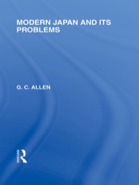 Cover image: Modern Japan and its Problems 1st edition 9780415585286