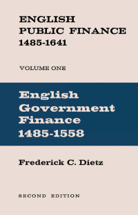 Titelbild: English Public Finance 1st edition 9780714612997