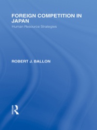 Titelbild: Foreign Competition in Japan 1st edition 9780415580298
