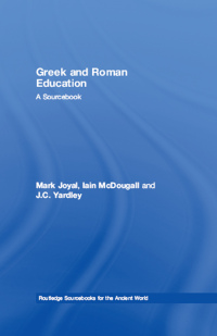 Cover image: Greek and Roman Education 1st edition 9780415338073