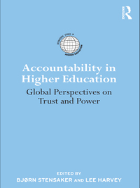 Cover image: Accountability in Higher Education 1st edition 9780415871952