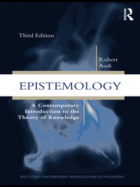 Cover image: Epistemology 3rd edition 9780415879224