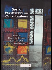 表紙画像: Social Psychology and Organizations 1st edition 9781848728561