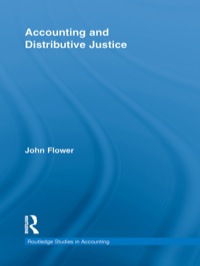 Cover image: Accounting and Distributive Justice 1st edition 9780415645638