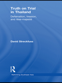Cover image: Truth on Trial in Thailand 1st edition 9780415414258