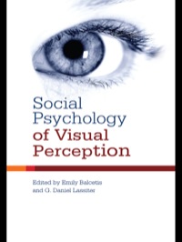 Cover image: Social Psychology of Visual Perception 1st edition 9781848728042