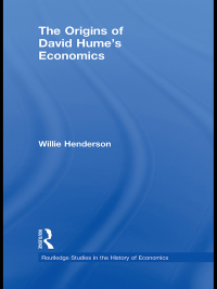 Cover image: The Origins of David Hume's Economics 1st edition 9780415748315