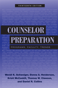 Cover image: Counselor Preparation 13th edition 9780415881234