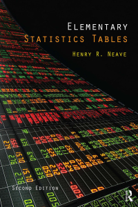 صورة الغلاف: Elementary Statistics Tables 2nd edition 9780415563475