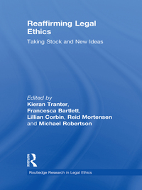 Cover image: Reaffirming Legal Ethics 1st edition 9780415546539