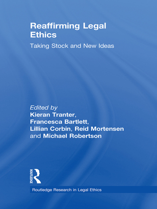 Immagine di copertina: Reaffirming Legal Ethics 1st edition 9780415546539