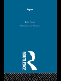 Cover image: Ayer-Arg Philosophers 1st edition 9780415203890