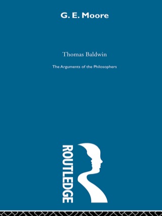 Cover image: Moore-Arg Philosophers 1st edition 9780415203777