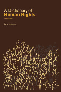 Imagen de portada: A Dictionary of Human Rights 2nd edition 9780203486887