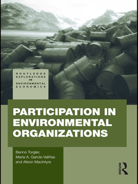 Omslagafbeelding: Participation in Environmental Organizations 1st edition 9780415446310